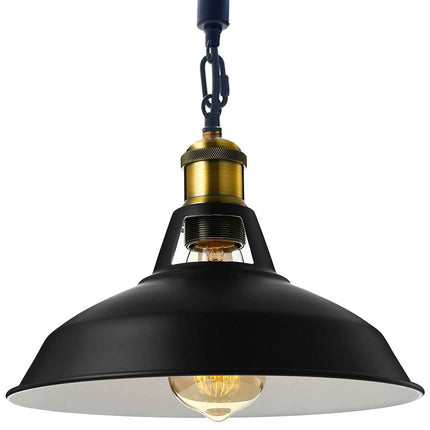 Slotted Metal Ceiling Pendant Light – Modern Hemp Hanging Retro Design