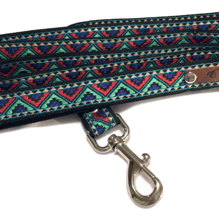 Finnigan Designer Dog Collar – ZigZag Personalised Charm Cotton Pet Collar