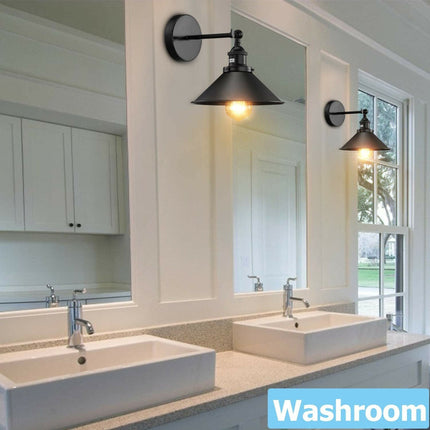 Black Wall Sconce Lights – Dining Room Wall Light – Set of 2