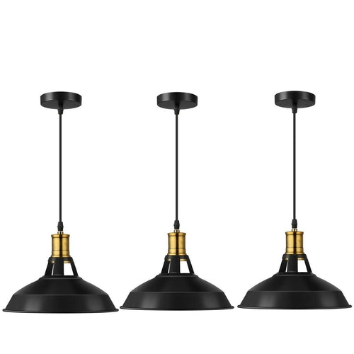 3-Pack Metal Pendant Lights – Stylish Kitchen Island Ceiling Lamps