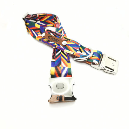 The Kaya" Bespoke Dog Collar for Large Breeds – Adjustable Designer Pet Collar