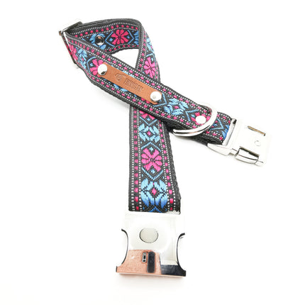 Regal Cotton Dog Collar – Classic Style Adjustable Collar for Medium & Large Dogs