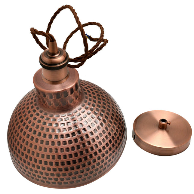 Modern Pendant Ceiling Light – Metal Lampshade – Industrial Style