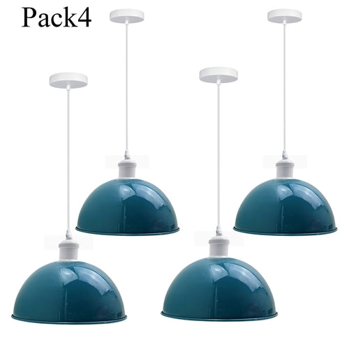 4-Pack Modern Industrial Pendant Lights – UK Style