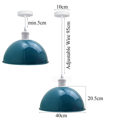 4-Pack Modern Industrial Pendant Lights – UK Style