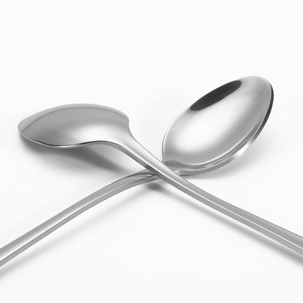 Vinsani 12-Piece Stainless Steel Long Handle Latte Spoons – Silver