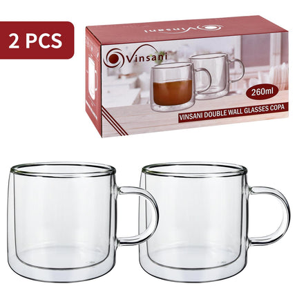 VINSANI DOUBLE WALL GLASSES COPA 1010310
