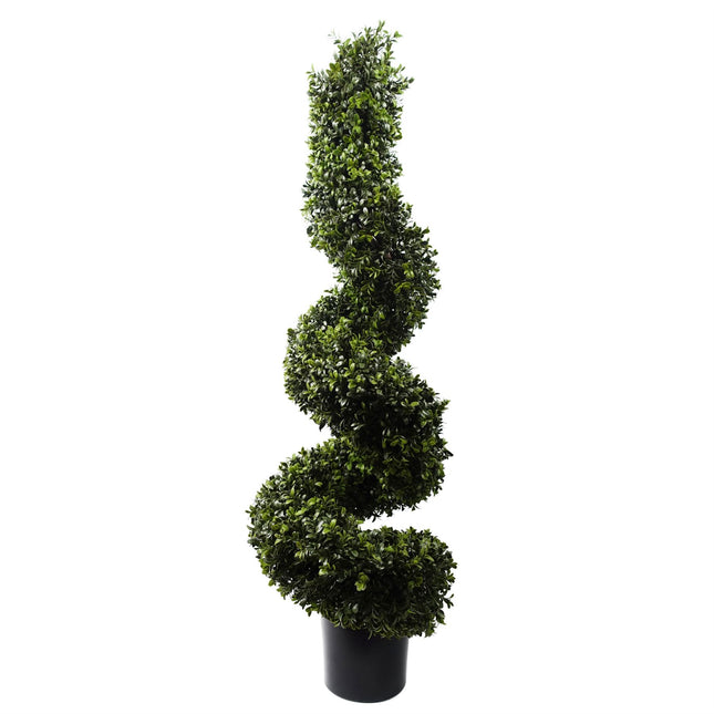 120cm Sprial Boxwood Artificial Tree UV Resistant Outdoor