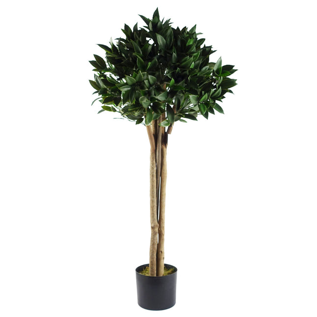 UV Resistant 120cm Artificial Bay Tree Topiary - Perfect for Outdoor Elegance!