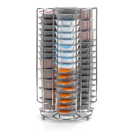 Vinsani Stylish Latte Glass Set & Chrome Coffee Stand - 6 Pieces