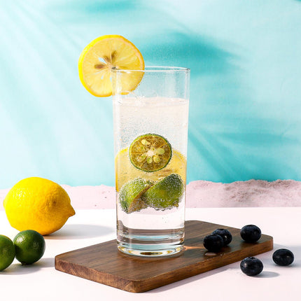 Vinsani HiBall Glasses – Tall Drinking Glasses for Water & Cocktails (Set)