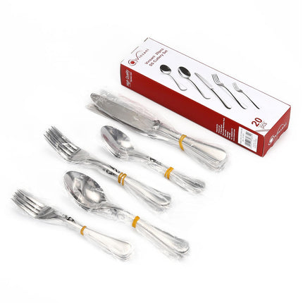 Vinsani 20-Piece Stainless Steel Cutlery Set – Forks, Knives, Spoons