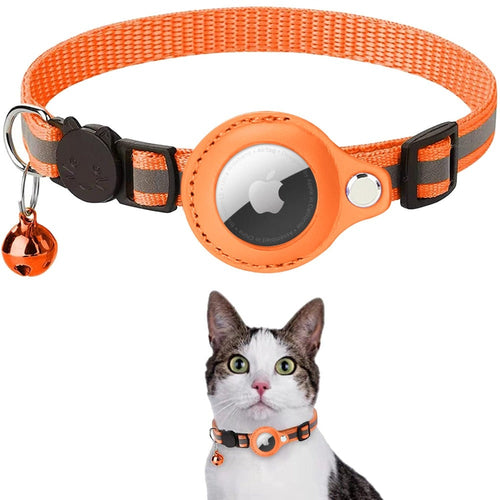 AirTag Case Collar for Cats – GPS Tracker Holder Adjustable Collar