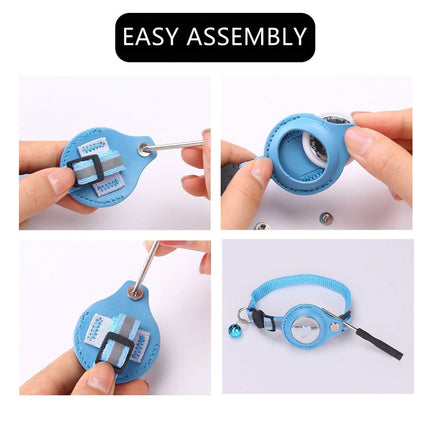 AirTag Case Collar for Cats – GPS Tracker Holder Adjustable Collar