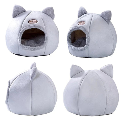 Cozy Cat House Bed – Foldable Indoor Pet Bed