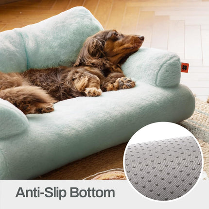 MEWOOFUN Plush Cat Bed – Washable Indoor Bed for Cats