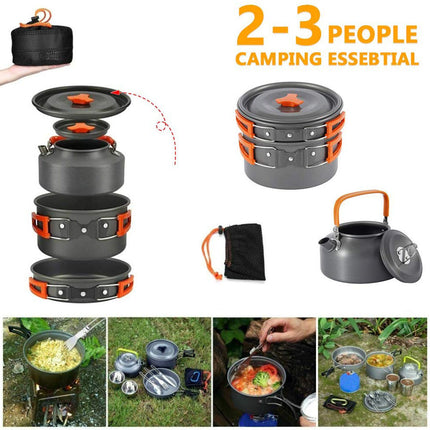 Travel Picnic Tableware Set – Folding Outdoor Camping Cookware Kit