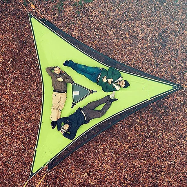 Aerial Triangle Hammock – Multi-Person Portable Outdoor Hammock