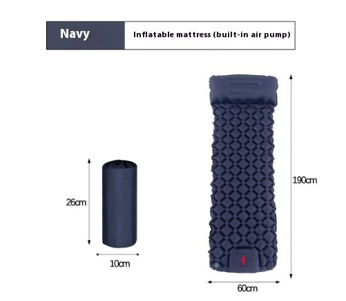 Outdoor Inflatable Sleeping Pad – Press-to-Inflate Camping Mat