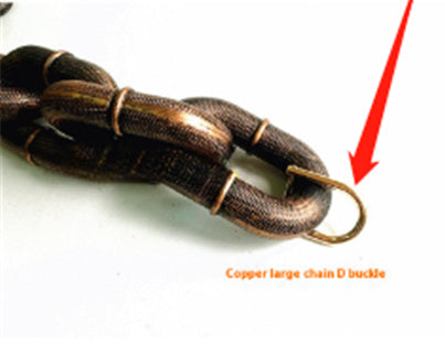 Heavy-Duty Plastic Dog Leash with Iron Chain – Large Hand-Held Rope