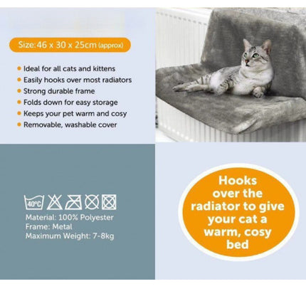 Foldable Cat Bed – Soft Indoor Cushion Nest for Small Cats