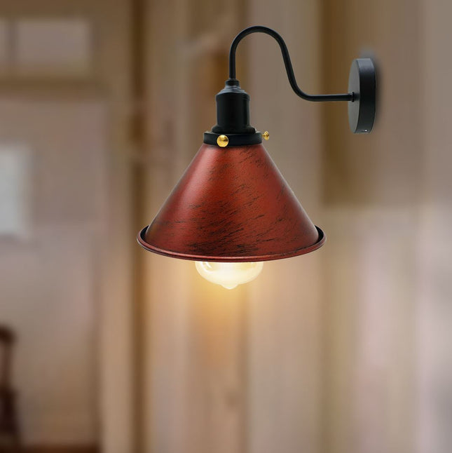 Vintage Industrial Wall Lights – Set for Bedroom or Living Room