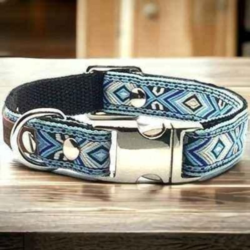 Cotton Paws Custom Engraved Dog Collar – Handmade Personalised Pet Collar