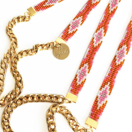 Twilight Long Necklace - Orange