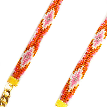Twilight Long Necklace - Orange