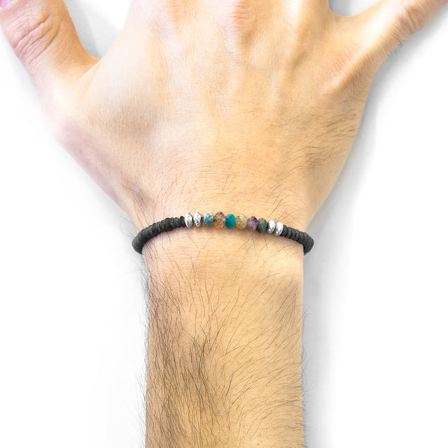 Multicoloured Multi-Gem Paralana Silver and Stone