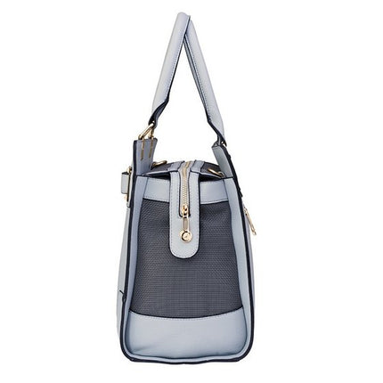 Designer Grey Vegan Leather Pet Dog Cat Carrier
