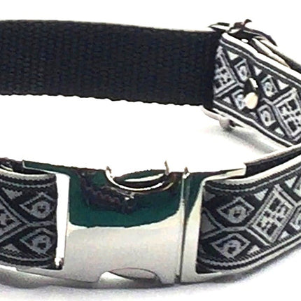 Regal Paws Personalised Cotton Dog Collar – Elegant Custom Design