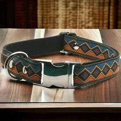 Exquisite Paws Cotton Dog Collar – Designer Adjustable Collar for Small & Medium Dogs