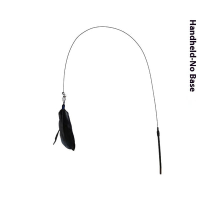 Cat Teaser Toy with Bell, Feather & Suction Cup – Bite-Resistant Interactive Play
