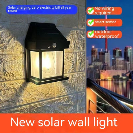 Outdoor Solar Garden Wall Light – Waterproof Tungsten Induction Lamp for Yard & Patio