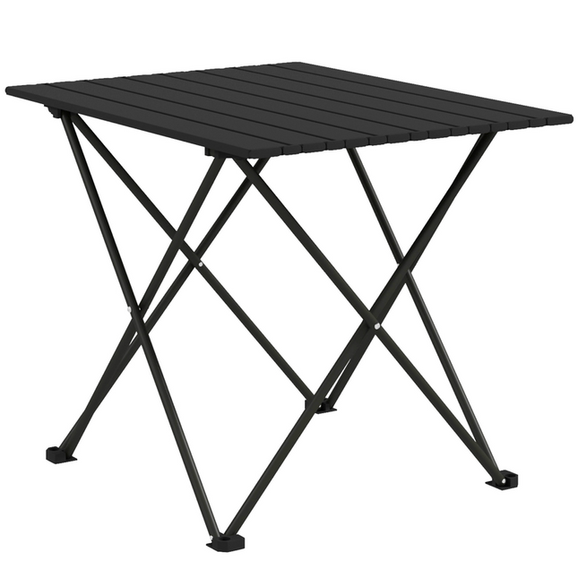Folding Camping Table – Outdoor Use for Picnic, Hiking or BBQ – Black