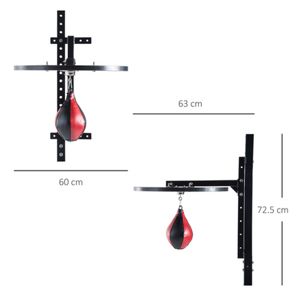HOMCOM Speed Bag Platform Frame Set – Boxing Punch Training Equipment