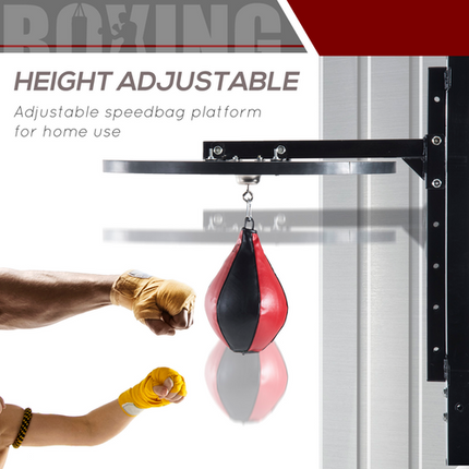 HOMCOM Speed Bag Platform Frame Set – Boxing Punch Training Equipment