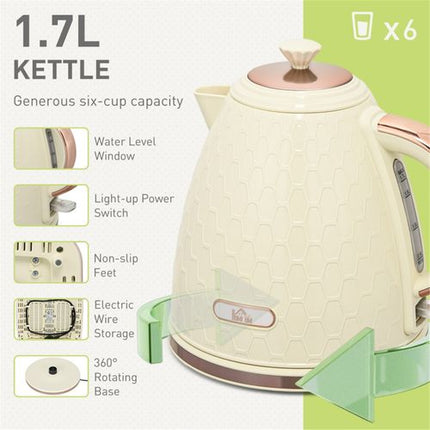 Electric Kettle and Toaster Breakfast Set – Modern Kitchen Combo