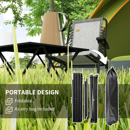 Folding Camping Table – Outdoor Use for Picnic, Hiking or BBQ – Black