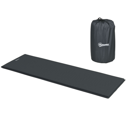 Outsunny Self-Inflating Sleeping Pad – Single Air Bed with Carry Bag