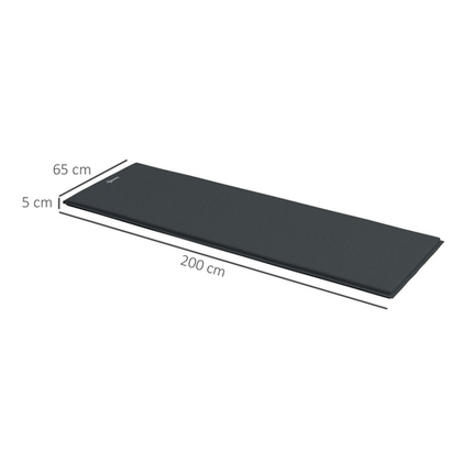 Outsunny Self-Inflating Sleeping Pad – Single Air Bed with Carry Bag