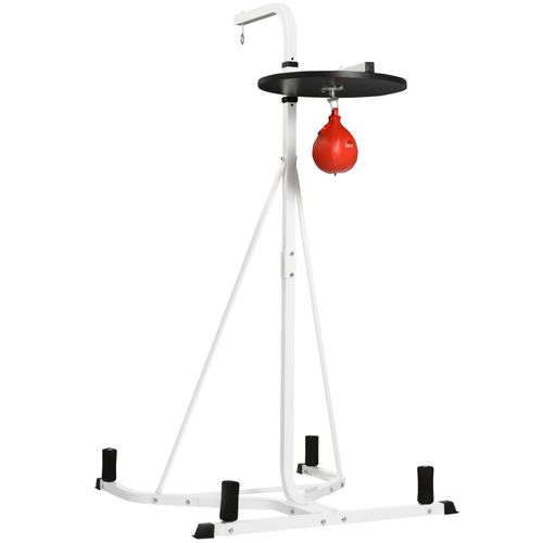 HOMCOM Freestanding Speed Bag Platform – Boxing Punch Bag Fitness Station