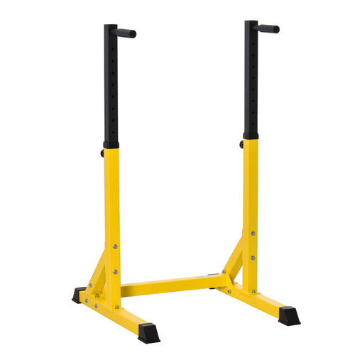 HOMCOM Power Tower Dip Station – Chin-Up, Pull-Up & Parallel Bars for Home Gym