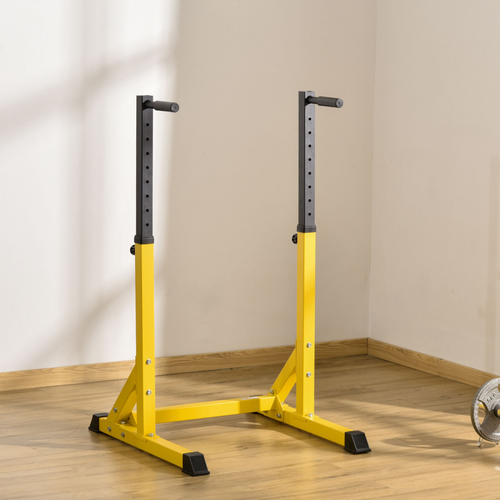 HOMCOM Power Tower Dip Station – Chin-Up, Pull-Up & Parallel Bars for Home Gym