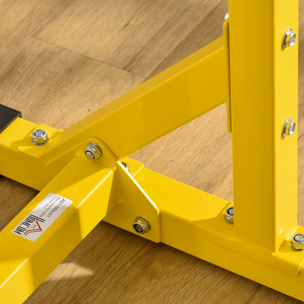 HOMCOM Power Tower Dip Station – Chin-Up, Pull-Up & Parallel Bars for Home Gym