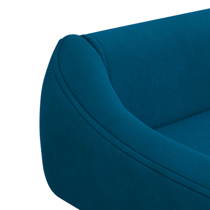 PawHut Raised Dog Sofa Bed – Wooden Frame with Soft Cushion – Blue