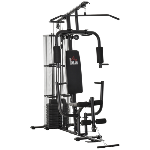 HOMCOM Multifunction Home Gym Station – Strength Training Fitness Machine