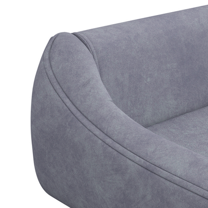 PawHut Raised Dog Sofa Bed – Wooden Frame with Soft Cushion – Grey