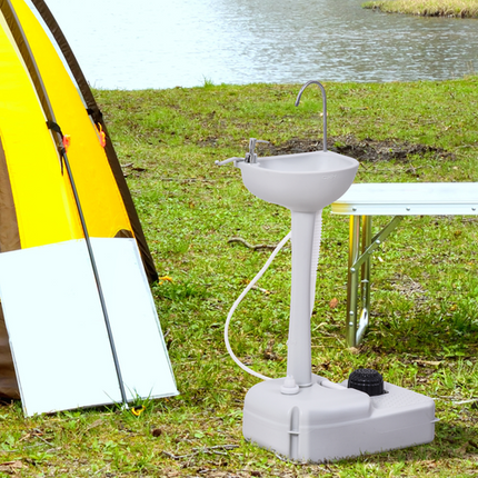 Portable Camping Sink with Towel Holder & Soap Dispenser – Outdoor Hand Wash Station